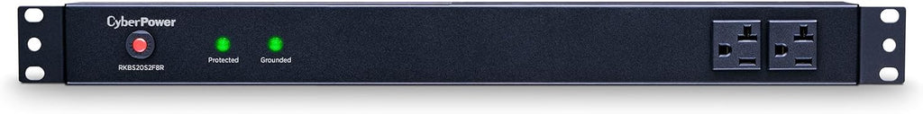 CyberPower RKBS20S2F8R Rackbar Surge Protector, 120V/20A, 10 Outlets, 15 Foot Power Cord, 1U Rackmount, UL Listed