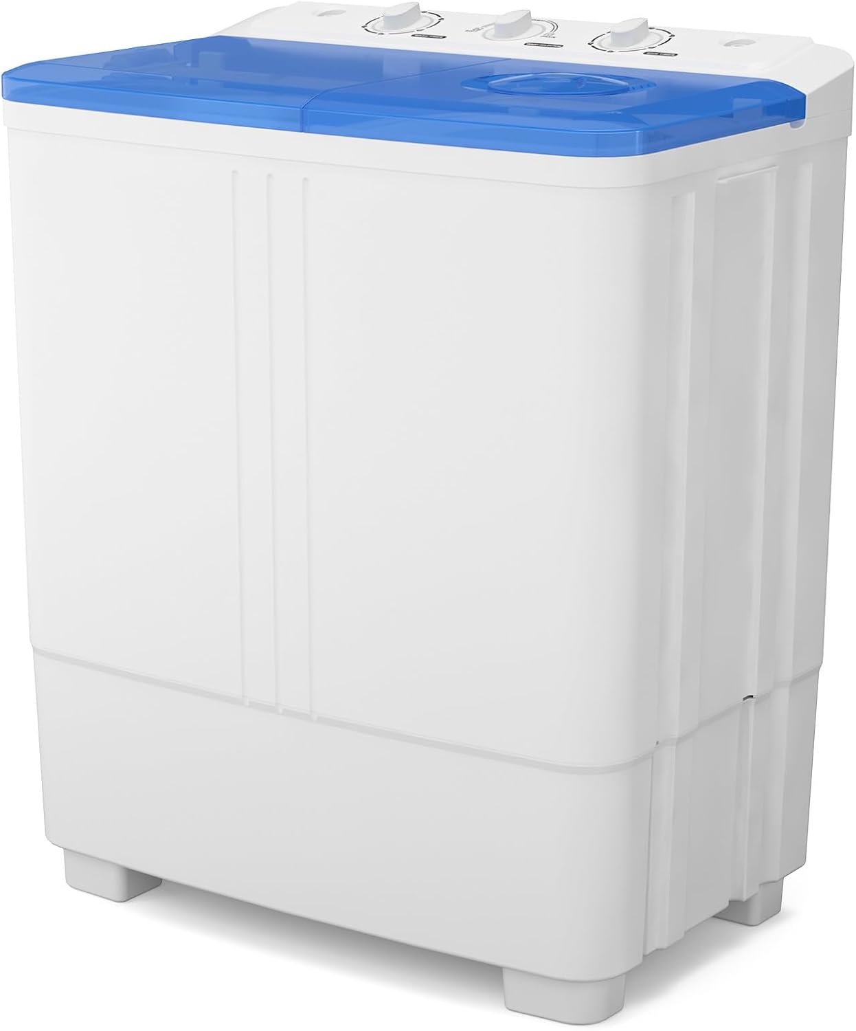 Auertech 20 Lbs Portable Washing Machine, Portable Washer for Apartment with 12 Lbs Washer, 8 Lbs Spinner, Mini Compact Top Load Washing Machine for RV Dorm