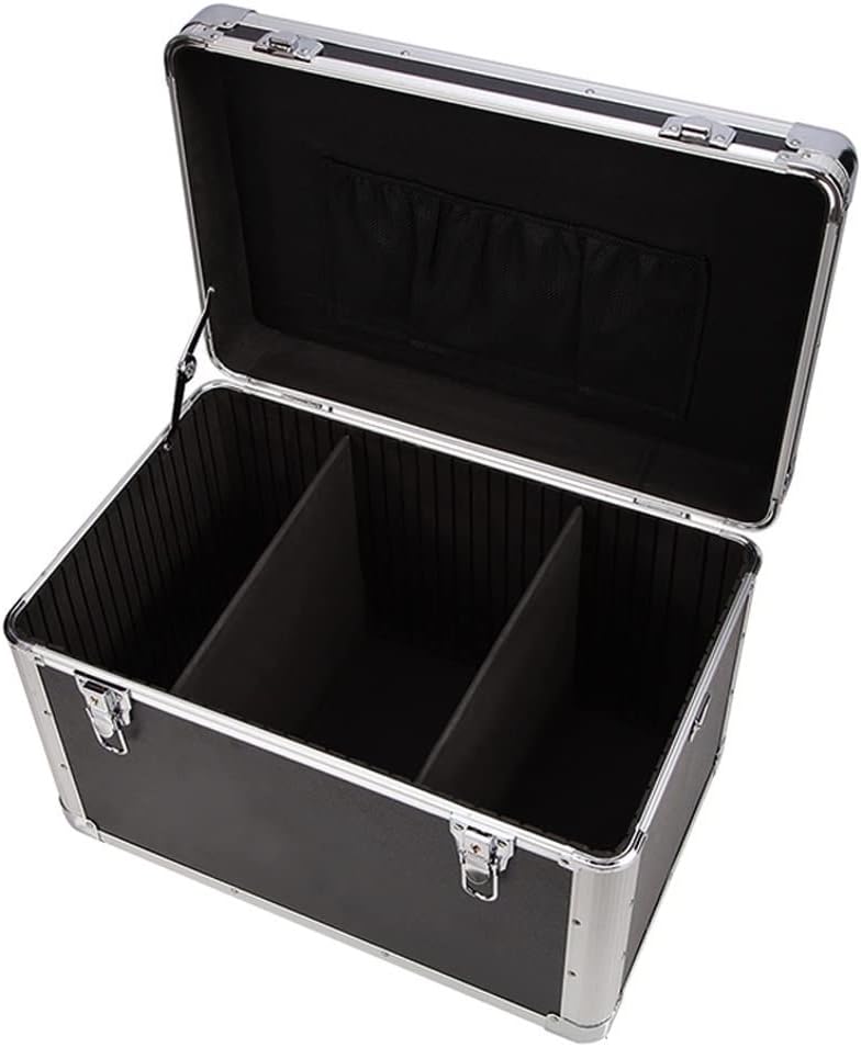 Portable Tool Box Hardware Toolbox Aluminum Carrying Case Toolbox Household Organizer Multi-Purpose Metal Case Small Parts Box (Color : B)
