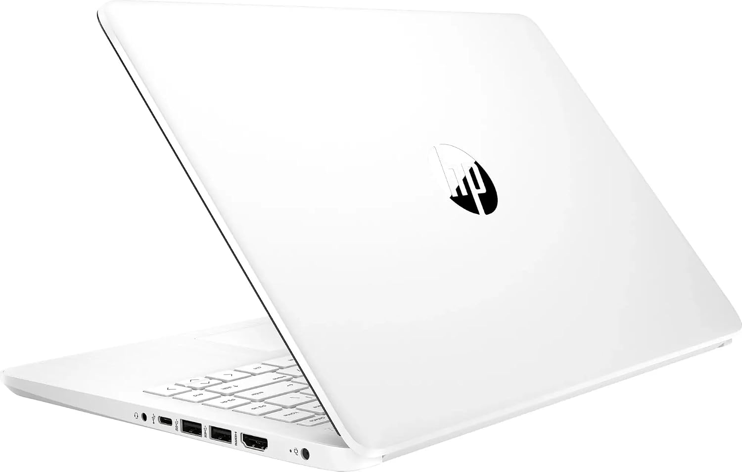 HP 14 Lightweight Student and Business Laptop 14' HD BrightView Intel Quad-core Celeron N4120 8GB RAM 128GB Storage (64GB eMMC + 64GB SD Card) Type-C Long-Lasting Battery Win11 ICP Accessory