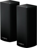 Linksys Velop Mesh Home WiFi System, 4,000 Sq. ft Coverage, 40+ Devices, Speeds up to (AC2200) 2.2Gbps, Black - WHW0302B