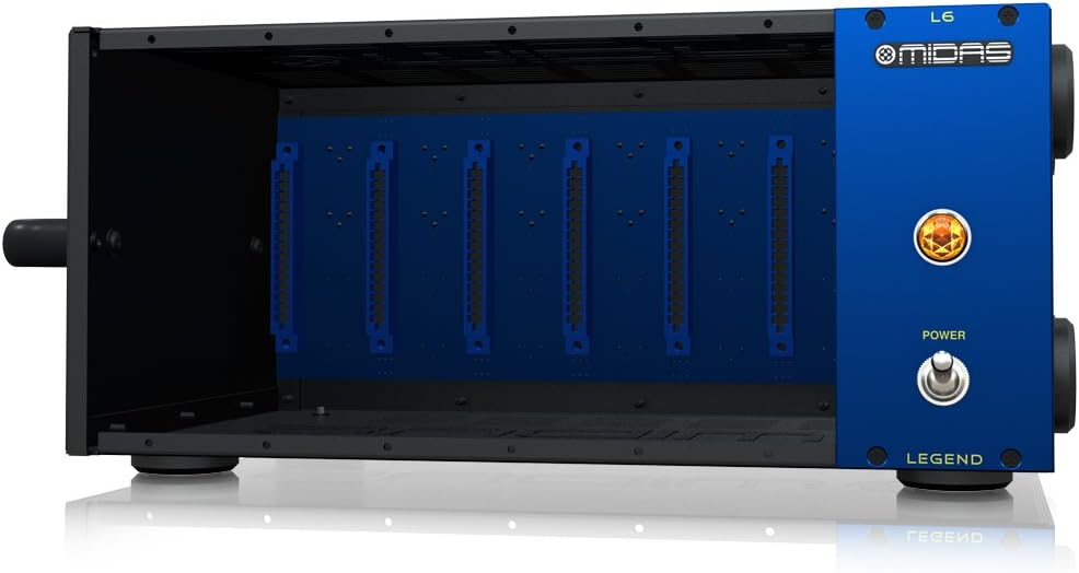 Midas LEGEND L6 - 500 Series Portable Chassis for 6 Modules with Advanced Audio Routing and Rackmount Kit