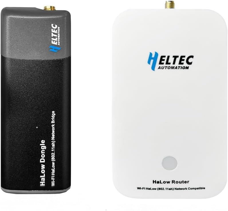 Heltec Wi-Fi HaLow Dongle Wireless Bridge 802.11ah Network Booster Long Range Wireless Access Extender Ethernet Bridge Repeater (STA+HT-H7608)