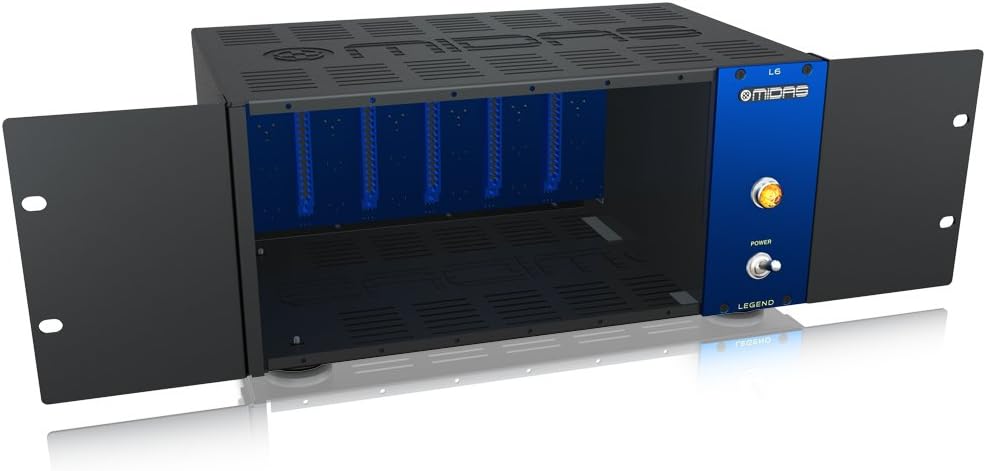 Midas LEGEND L6 - 500 Series Portable Chassis for 6 Modules with Advanced Audio Routing and Rackmount Kit