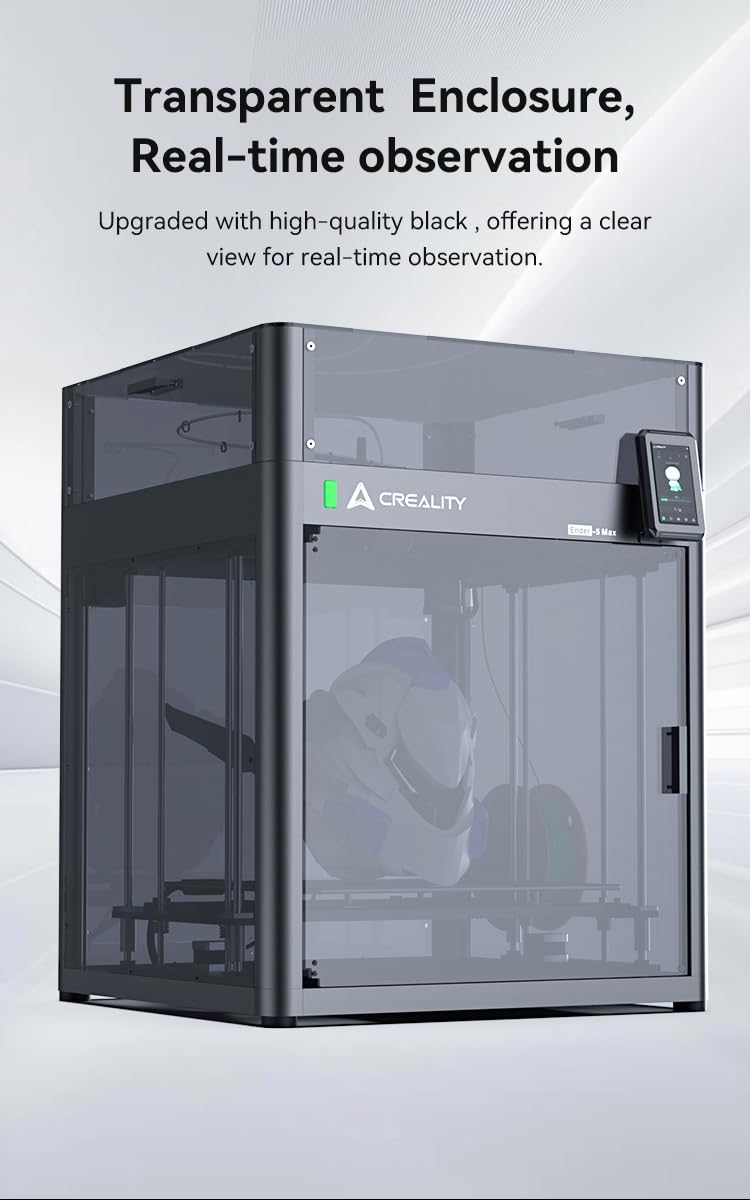 Ender 5 Max Enclosure Transparent Acrylic, Dustproof Tent Constant Temperature Protective Cover Noise Reduce for Ender 5 Max 3D Printer