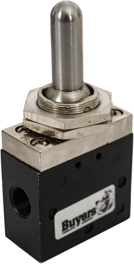 Buyers Products K1010AS 4-Way, 3-Position Manual Air Control Valve, Non-Feathering, Locking Neutral Control Kit, Pneumatic Air Shift Pump