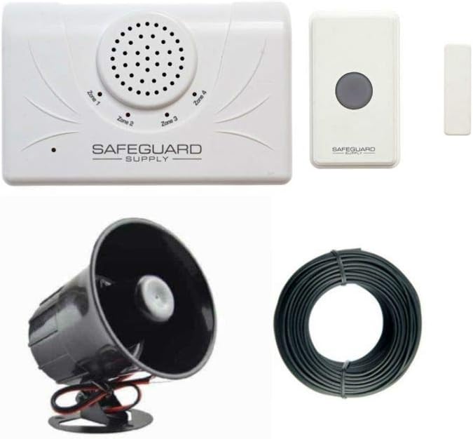 Extra Loud Doorbell- 120db Door Buzzer for Business Entry - Unique Loud Wireless Doorbell for Noisy or Large Areas - One Door Buzzer Entry System Kit Provides Complete Coverage