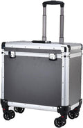 Portable Tool Box Large Capacity Toolbox Multi-Function Storage Toolbox with Wheel and Lock Aluminum Alloy Toolbox with Telescopic Handle Small Parts Box (Size : Large)