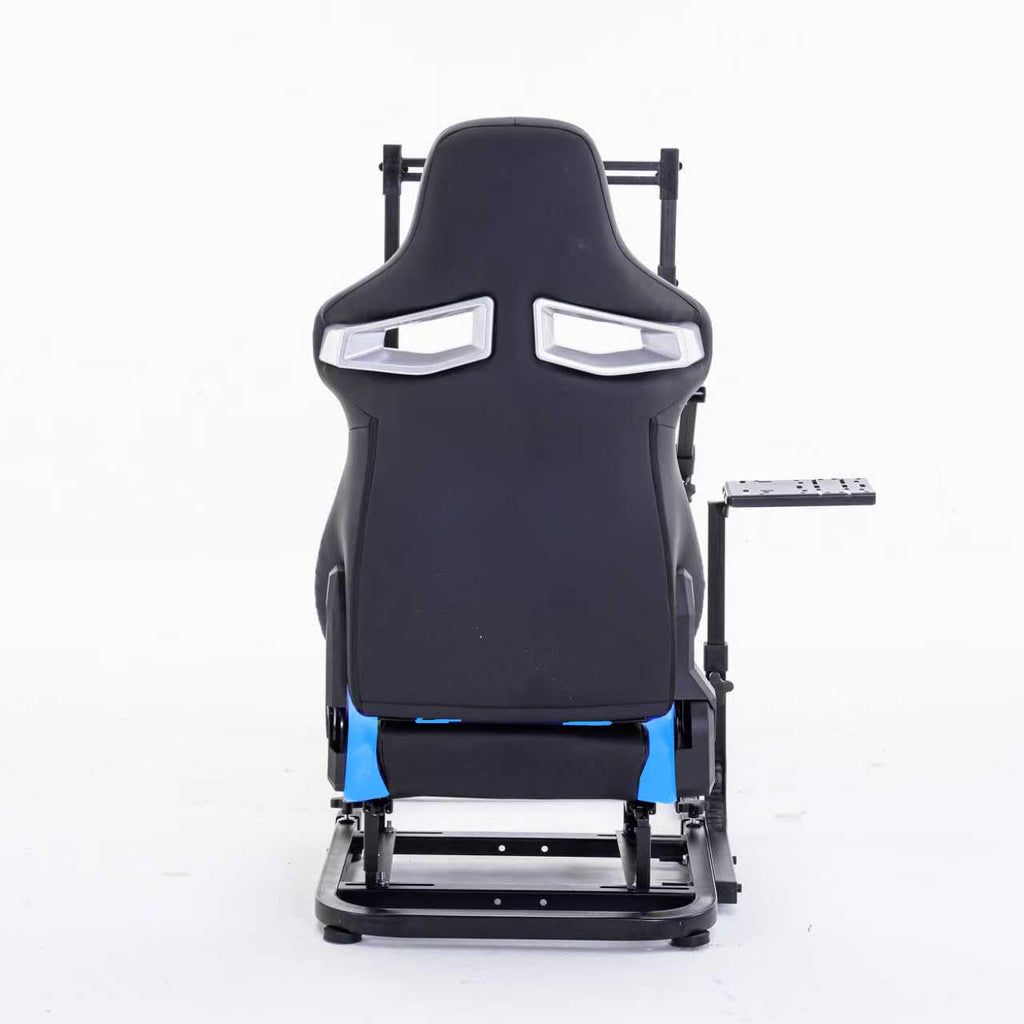 Runboll Racing Simulator Cockpit with Monitor Mount Fits for Logitech G923/G29/G920, Fanatec, Thrustmaster, and PXN, Adjustable Driving Simulators Without Handbrake, Pedals, Shift and Monitor