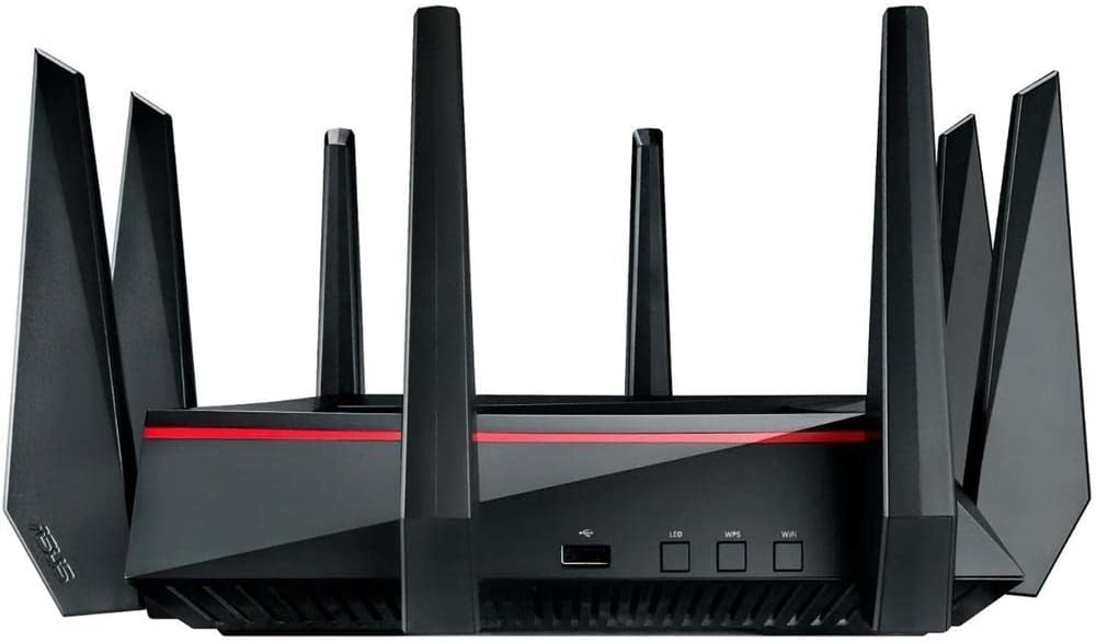 ASUS WiFi Gaming Router (RT-AC5300) - Tri-Band Gigabit Wireless Internet Router, Gaming & Streaming, AiMesh Compatible, Included Lifetime Internet Security, Adaptive QoS, Parental Control, MU-MIMO