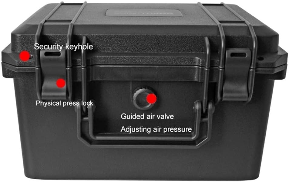Portable Tool Box Black Foam Board and Plastic Tool Box Protective Box Multi-Function Household Toolbox for Instruments and Parts Storage Small Parts Box (Size : No Sponge mat)