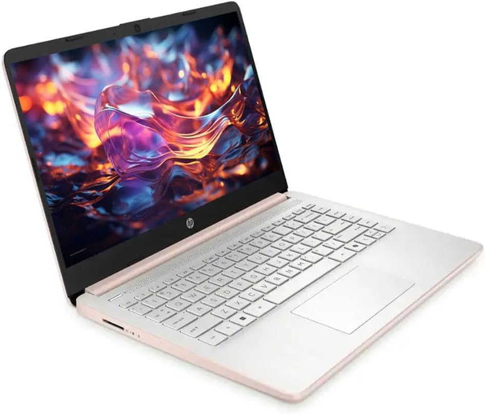 HP Business Student Laptop Computer - Windows 11 Pro & 1-Year Microsoft Office 365 | 14 inch HD | AI-Powered, Long Batter Hr N-Serious Laptop| 16GB RAM, 128GB UFS, 256GB Extend Micro SD