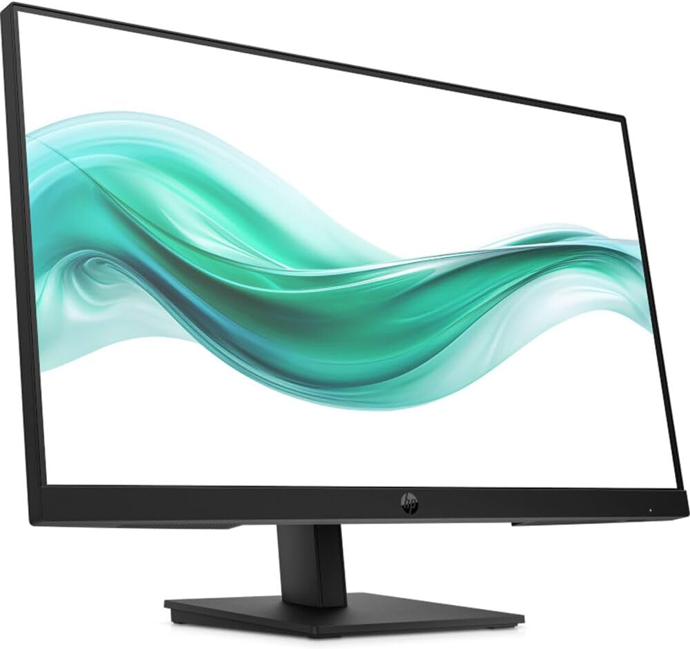 HP Series 3 Pro 27' FHD IPS Monitor with 5ms Response Time, Anti Glare, Flicker Free, VESA Mount (100 x 100 mm), Displayport, HDMI & Dockztorm USB Port Expander, Black Color