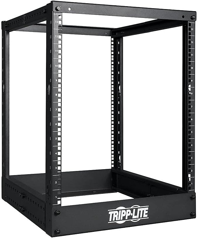 Tripp Lite 13U 4-Post Open Frame Rack, Network Equipment Rack, 1000 lb. Capacity (SR4POST13)