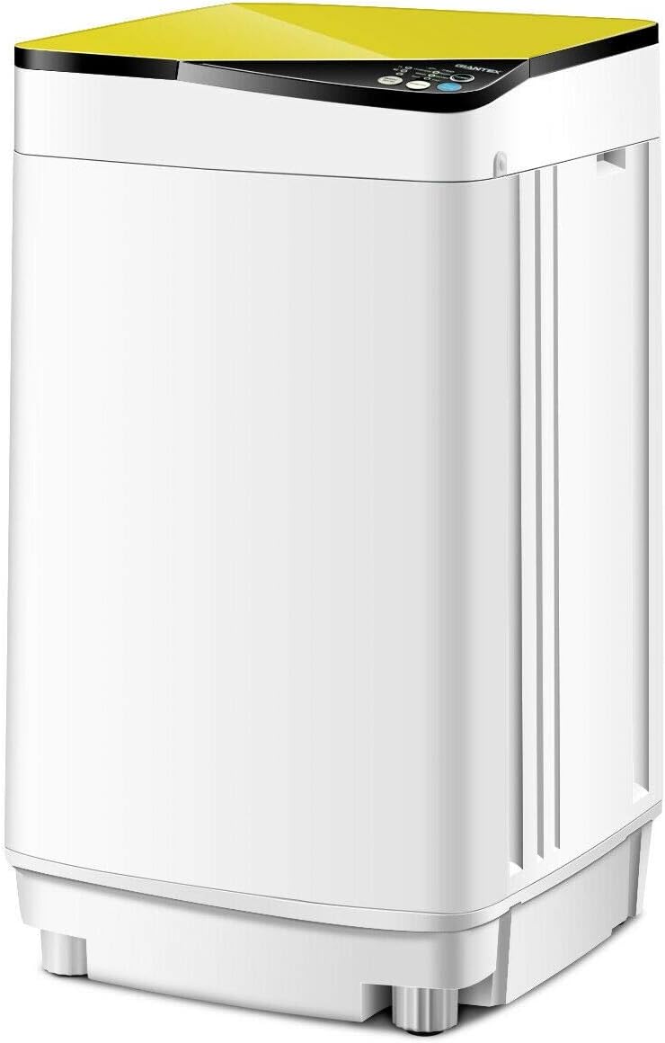 Full-Automatic Portable Mini Washing Machines,7.7 lbs Load Capacity，with Spin and Built in Barrel Light for Dorms Apartments RV and Camping