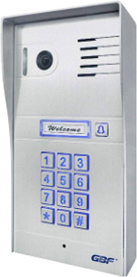 GBF Smart Video Door Phone & Doorbell Intercom System (PL963PM-POE),1080P HD, Smart Keypad, Work with ONVIF, Built in POE, Control Two Locks remotely, Hold Open Feature