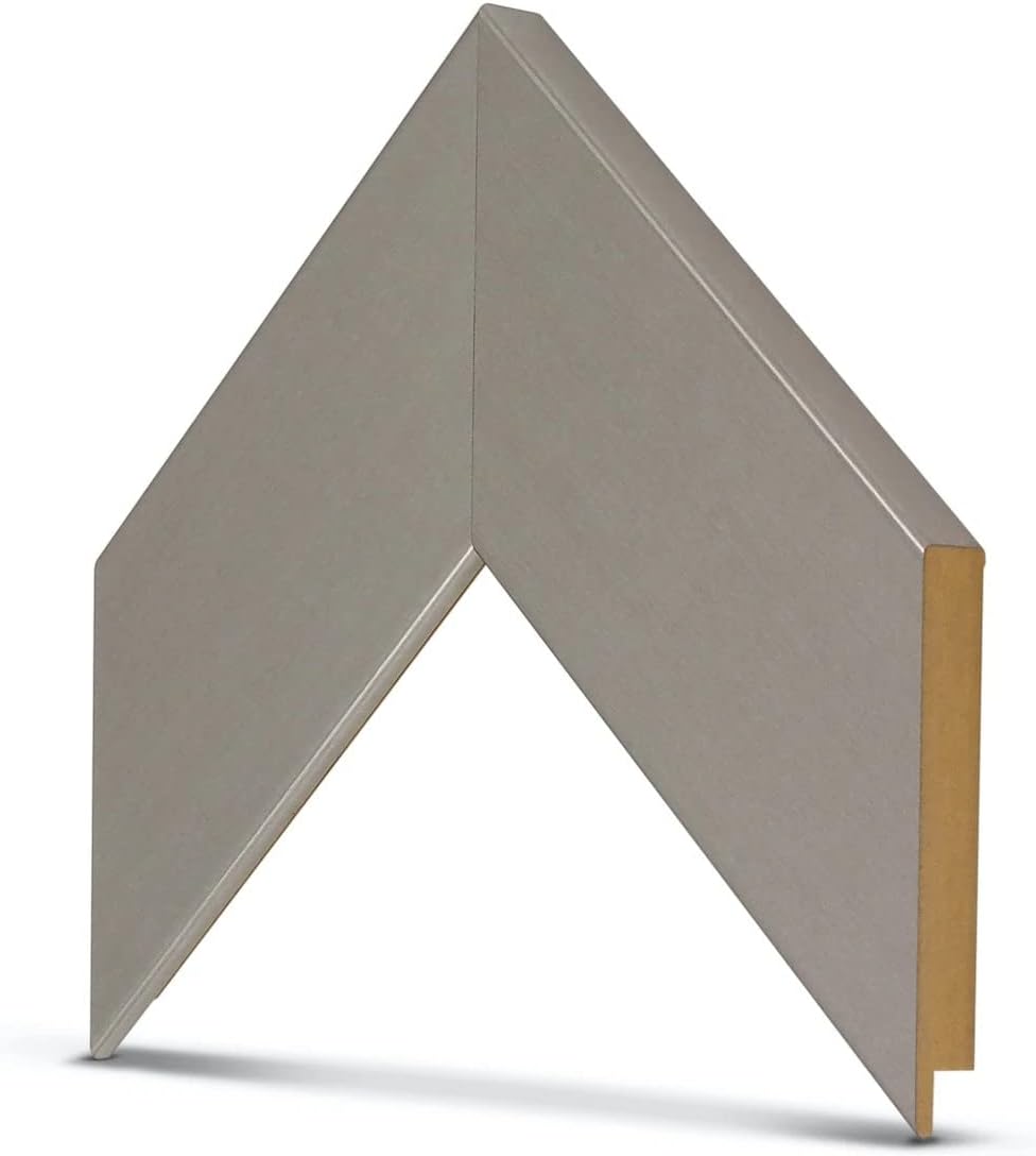 Frame My TV Deco TV Frames - Brushed Stainless Smart Frame Compatible ONLY with Samsung The Frame TV and Pro (55', Fits 2021-2025 Frame TV)