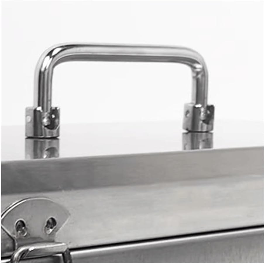 Tool Box Stainless Steel Tool Box Household Multi-Functional Repair Tool Box Hardware Storage Box Thickened Travel Box Outdoor Portable First Aid Box Tool Storage