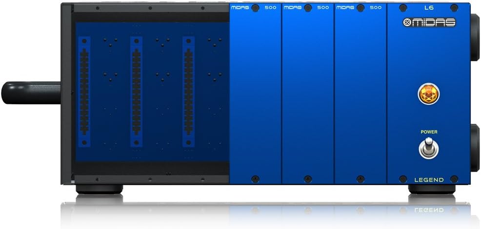 Midas LEGEND L6 - 500 Series Portable Chassis for 6 Modules with Advanced Audio Routing and Rackmount Kit