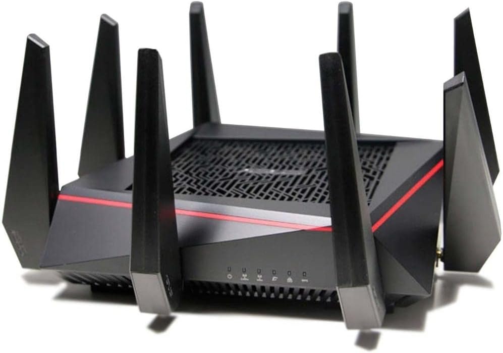 ASUS WiFi Gaming Router (RT-AC5300) - Tri-Band Gigabit Wireless Internet Router, Gaming & Streaming, AiMesh Compatible, Included Lifetime Internet Security, Adaptive QoS, Parental Control, MU-MIMO