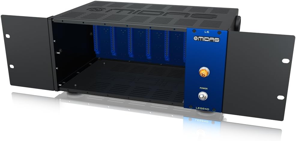 Midas LEGEND L6 - 500 Series Portable Chassis for 6 Modules with Advanced Audio Routing and Rackmount Kit