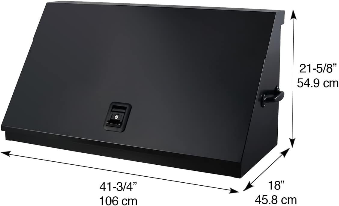 Montezuma 41' x 18' Heavy Duty Steel Triangle Toolbox (steel, flat black)
