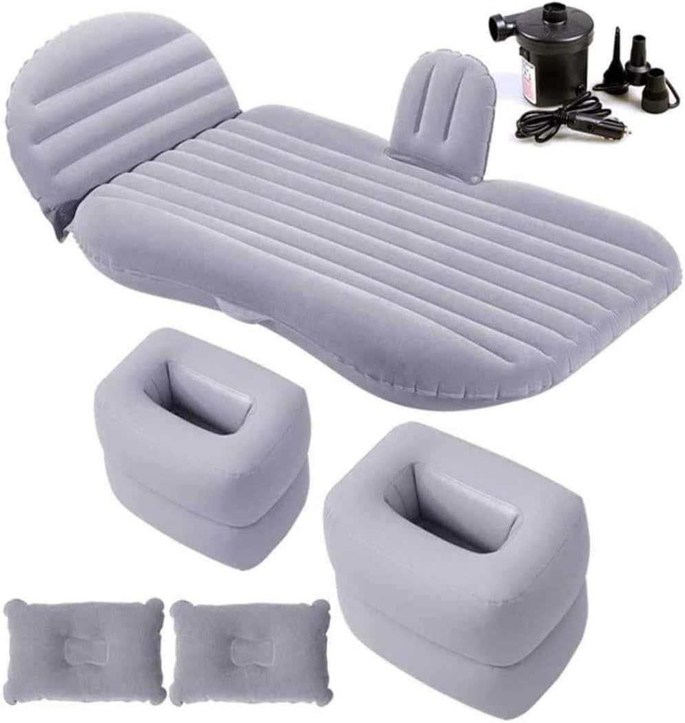 Car Air Mattress Inflatable, Child Baby Back Seat Sleeping Pad,Travel Camping Seat Mattress, Portable Flitaing Bed,Grey