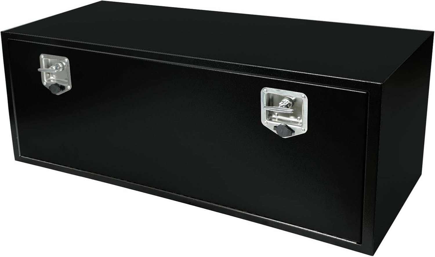 48 Inch Underbody Truck Toolbox with T-Handle Lock, Heavy Duty Truck Underbody Tool Box Chest For Storage, 48'x 18'x 18' inch Black