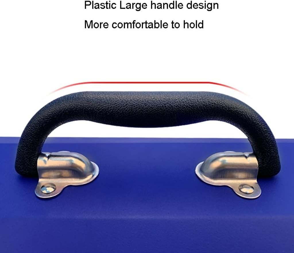 Portable Tool Box Toolbox Industrial Grade Thickened Toolbox Portable Household Toolbox Storage Box with Alloy Lock (Blue) Small Parts Box (Color : E)