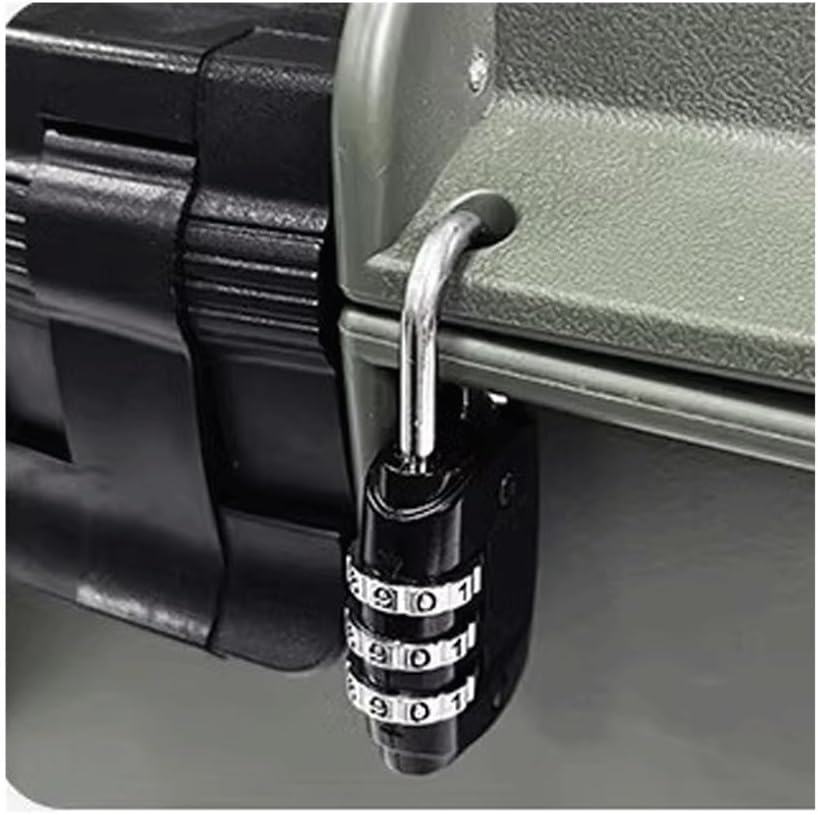 Tool Box Household Hardware Tool Box Outdoor Thickened Waterproof Box Portable Suitcase Multi-Functional Electrical Box Parts Storage Box Tool Storage(Orange)