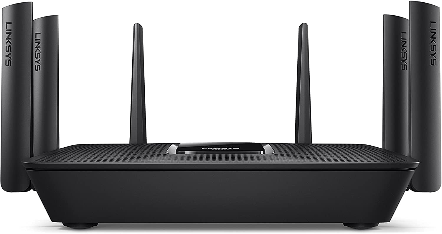 Linksys WiFi 5 Router, Tri-Band, 3,500 Sq. ft Coverage, 25+ Devices, Speeds up to (AC4000) 4.0Gbps - EA9300