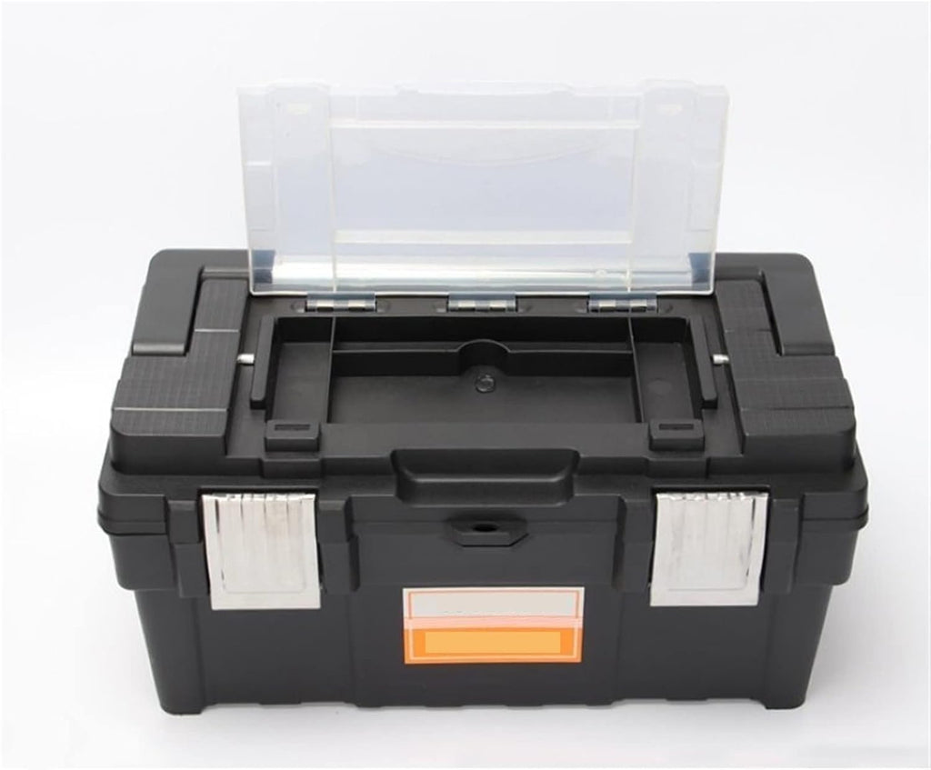Portable Tool Box Portable Tool Box with Long Handle Multi-Function Storage Box Hardware Parts Box Repair Tool Box (Black 20 Inch) Small Parts Box