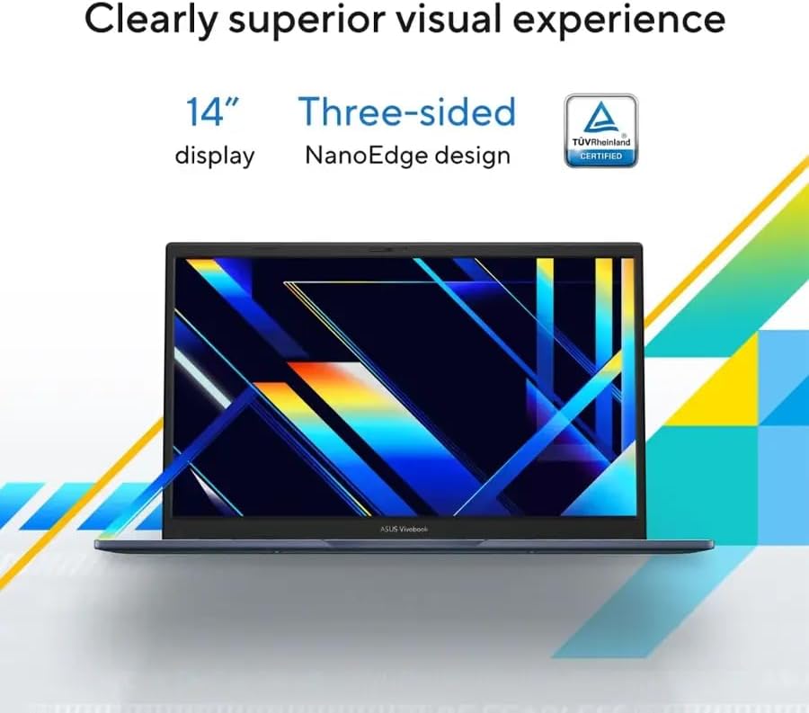 ASUS Vivobook 14(2026), 14', FHD Slim Laptop, Intel 13th Core i5-1334U, UHD Graphics, Privacy Camera, Bluetooth5.1, Windows 11 H, Quiet Blue, W/HDMI (24GB RAM | 2TB SSD)