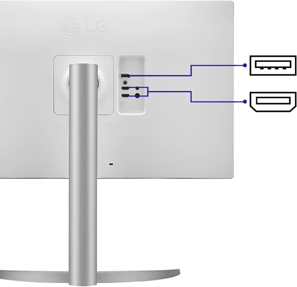 LG 27 inch Ultrafine 4K UHD (3840 x 2160) IPS Computer Monitor, VESA DisplayHDR™ 400, 5ms, Dynamic Action Sync, Reader Mode, Flicker Safe, HDMI, DisplayPort, Tilt/Height/Pivot Adjustable, White
