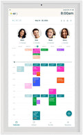 Hearth Display 27' Digital Calendar for Families, Interactive Touchscreen, Custom Wall Mount, Matte White Frame
