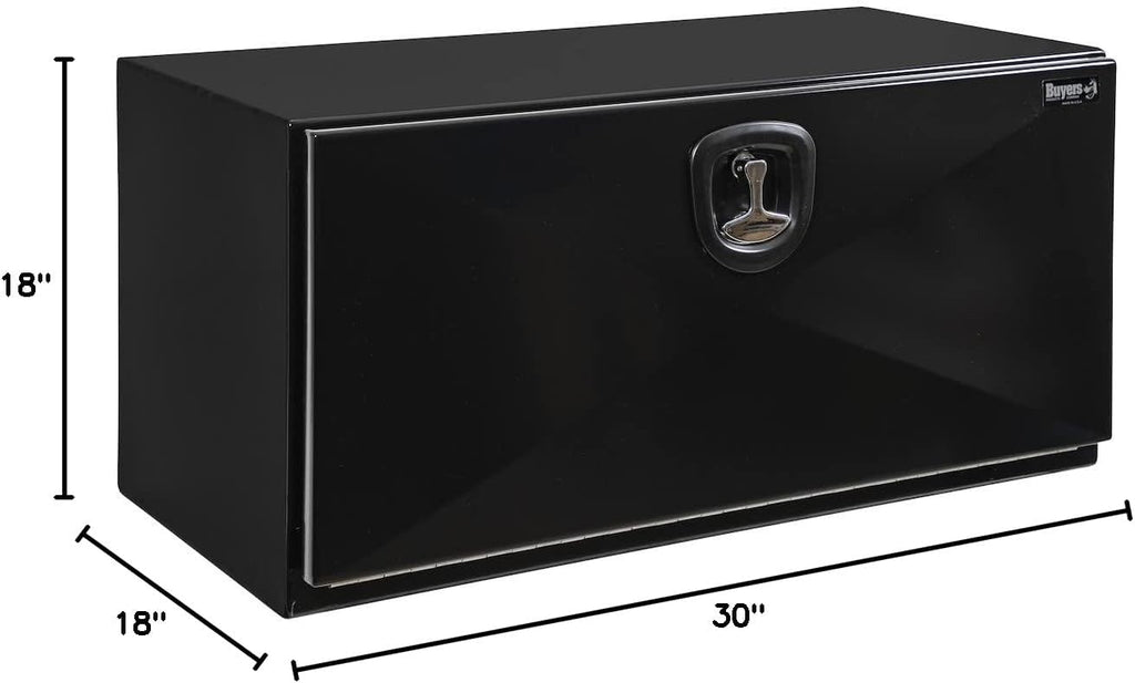 Buyers Products 1752803 Black Pro Series Underbody Truck Box, 18x18x30 Inch, Durable Vehicle Tool Box for Storage and Organization