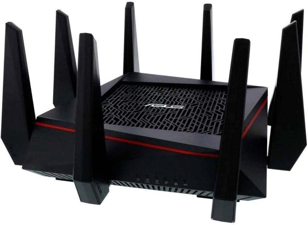 ASUS WiFi Gaming Router (RT-AC5300) - Tri-Band Gigabit Wireless Internet Router, Gaming & Streaming, AiMesh Compatible, Included Lifetime Internet Security, Adaptive QoS, Parental Control, MU-MIMO