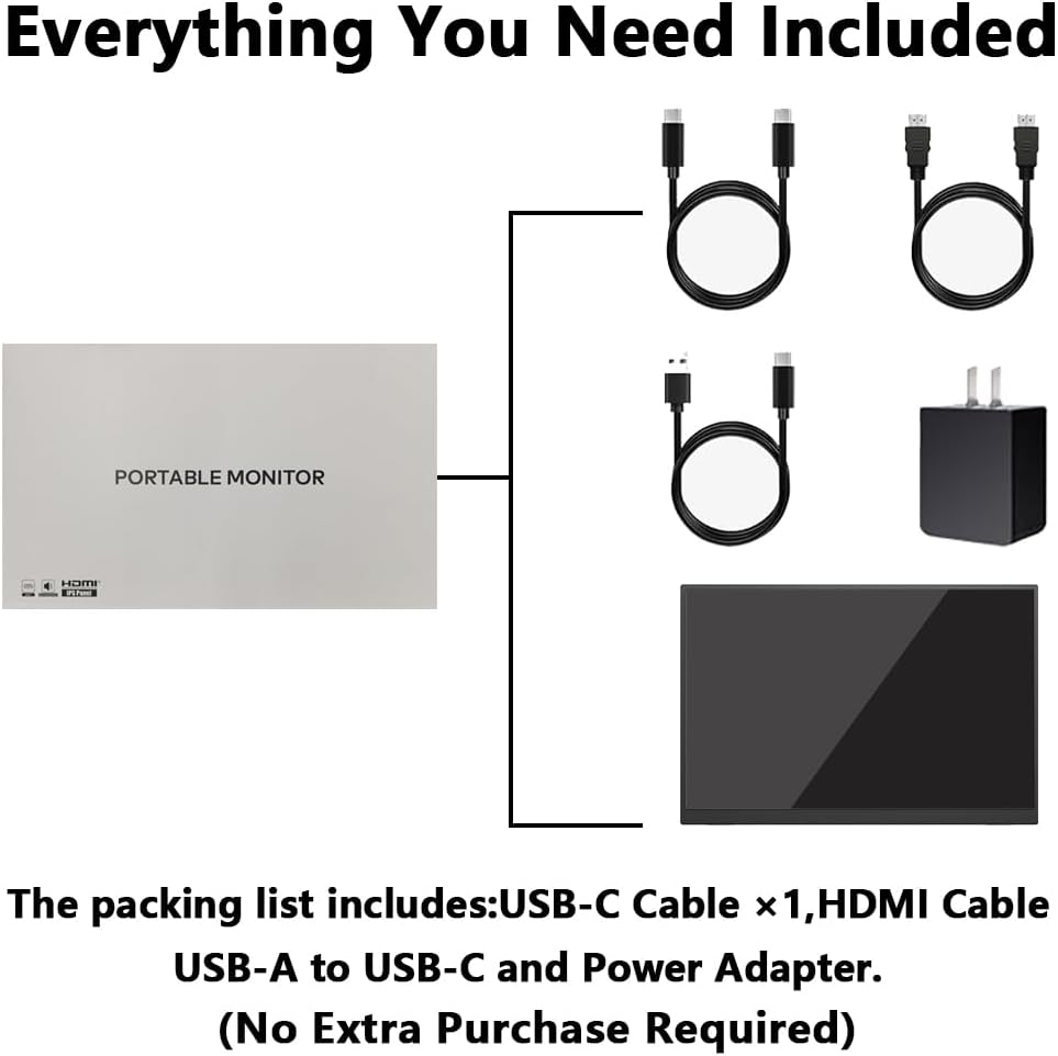 16' 4K Portable Monitor UHD 3840×2400 16:10 400 Nits Gaming Display,IPS HDR External Second Screen,Vertical Monitor for Laptop/Mac/PC/PS5/Xbox with Speakers Stand,VESA Compatible