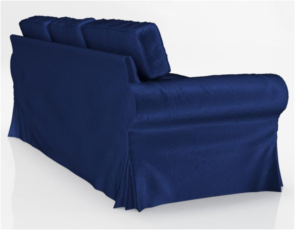 Heavy Duty UPPLAND (Not EKTORP) Sofa Cover Replacement Compatible with IKEA UPPLAND 3 Seat Sofa, Loveseat, Armchair, Sectional Corner, or Footstool Slipcover Only (Uppland 3 Velvet Blue)