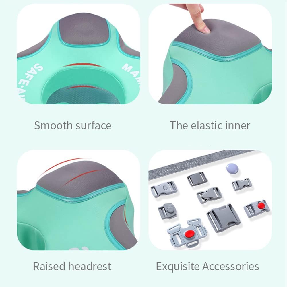Non-Inflatable Baby Pool Float Seat for 4-24 Months - Summer Swimming Ring with Safety Features