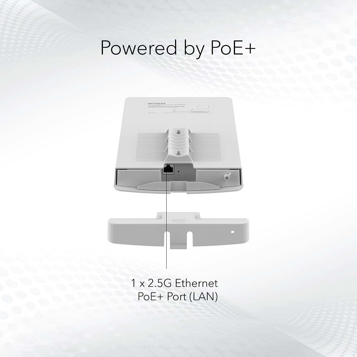 NETGEAR Wireless Outdoor Access Point (WAX610Y) - WiFi 6 Dual-Band AX1800 Speed | Up to 200 Devices | 1x2.5G Ethernet Port | IP55 Weatherproof | 802.11ax | Insight Remote Management | PoE+ Powered