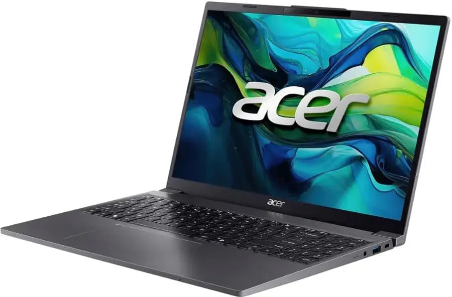 acer 2025 Laptop | Aspire Go 15 | 15.3' 1920 x 1200 IPS | Intel-10 Core i5-1334U | 16GB LPDDR5 | 512GB SSD | Windows 11 Home | Wi-Fi 6 - Bluetooth 5.1-1080p FHD Camera - Steel Gray