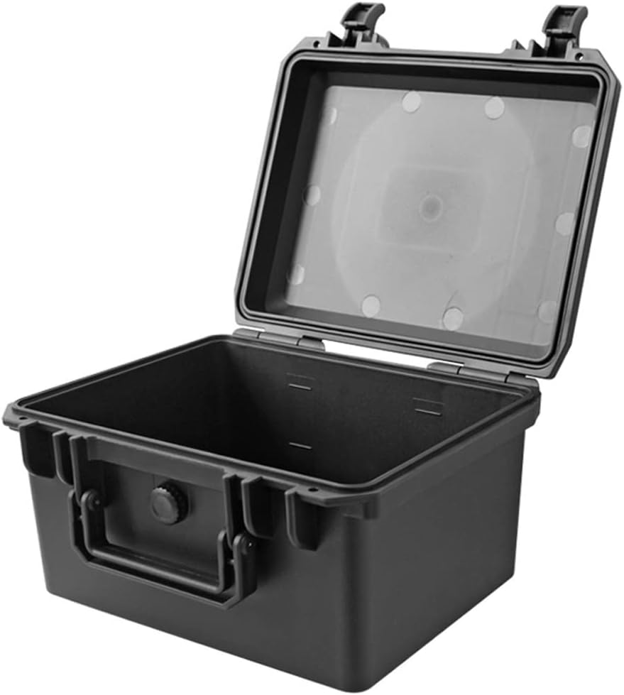 Portable Tool Box Black Foam Board and Plastic Tool Box Protective Box Multi-Function Household Toolbox for Instruments and Parts Storage Small Parts Box (Size : No Sponge mat)