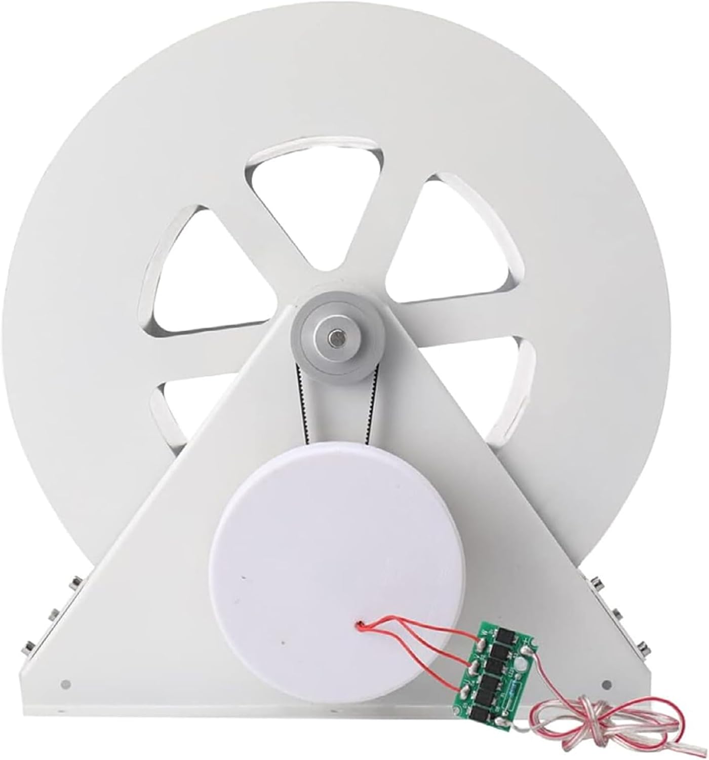 100W Waterwheel Hydroelectric Generator, Low-Speed Hydro Water Wheel Generator With Silent Belt & Gear Drive, Portable Outdoor Micro Turbine Water Generation With LED Light