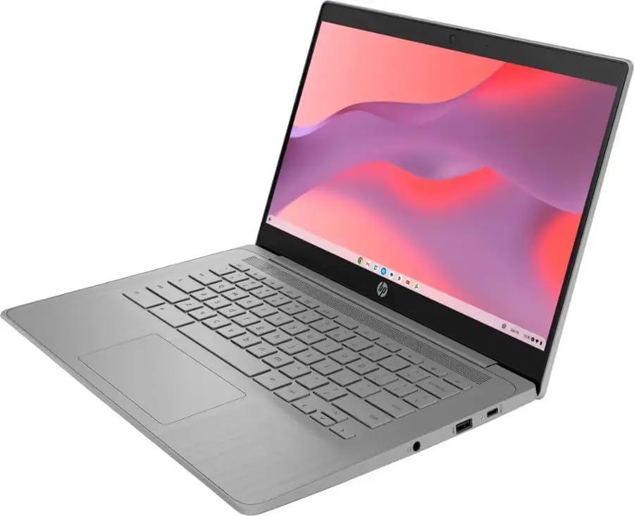 HP Chromebook 14'' HD Laptop, Student and Business Laptop, Intel Celeron N4500, 4GB RAM, 64GB eMMC, Long Battery Life, Fast Charge, Chrome OS, Gray, 14a-ne1013dx (Renewed)