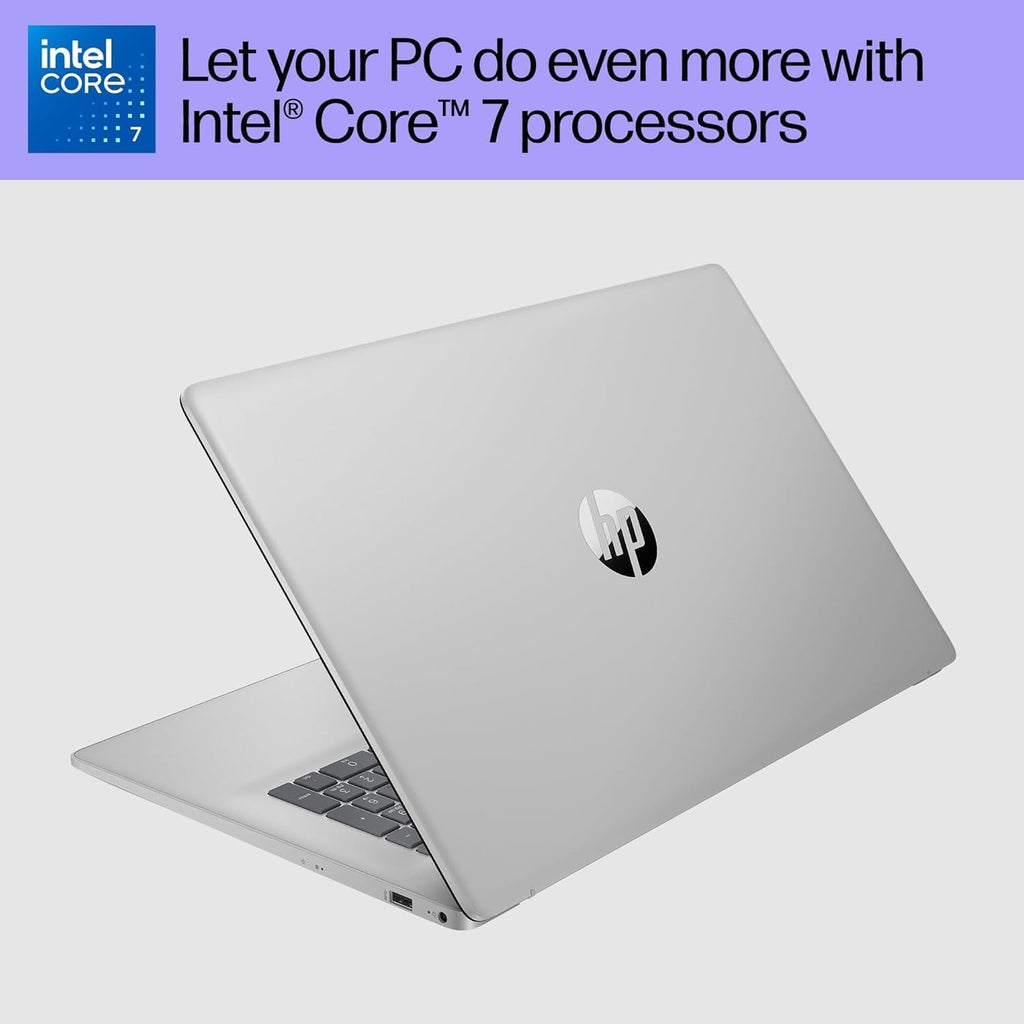 HP 17 Laptop (17.3' HD+ Touchscreen, Intel 10-Core 7 150U (> i7-1355U), 16GB RAM, 512GB SSD) for Business, Home, Students, Narrow Bezel, Webcam, Wi-Fi 6, Fast Charge, Win 11 Home w/ Copilot