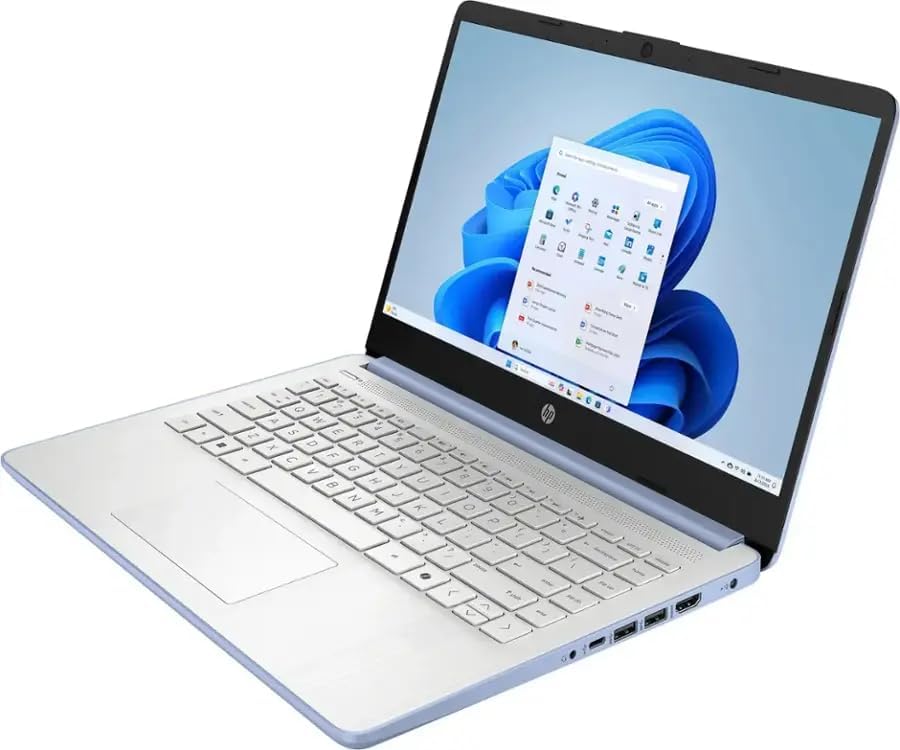 HP Laptop 14' for Student & Business, 1 Year Office 365, 16GB RAM, 384GB Storage(128GB UFS + 256GB SD Card), Intel Quad-Core Processor(Beat i3-1115G4), Wi-Fi 6, Webcam, USB C, Win 11 Pro