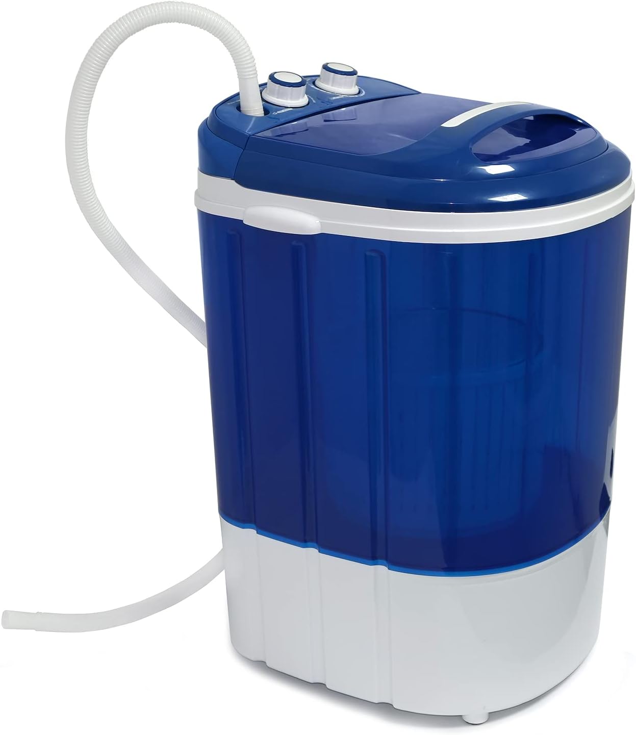 HTTMT- 7LB Capacity Portable Mini Washing Machine w/Spinner Timer Control Compact Clothes Laundry Washing Machine For Apartment Traveling RV Water Saving Kids [P/N: ET-HOME007-BLUE]