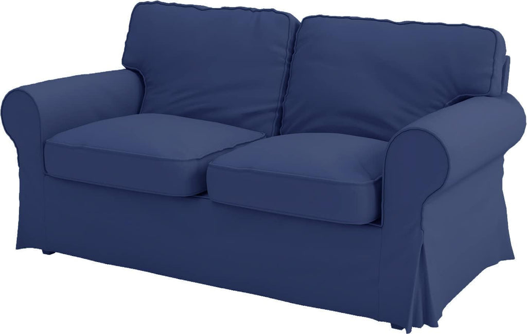 Heavy Duty UPPLAND (Not EKTORP) Sofa Cover Replacement Compatible with IKEA UPPLAND 3 Seat Sofa, Loveseat, Armchair, Sectional Corner, or Footstool Slipcover Only (Uppland 2 Cotton Blue)
