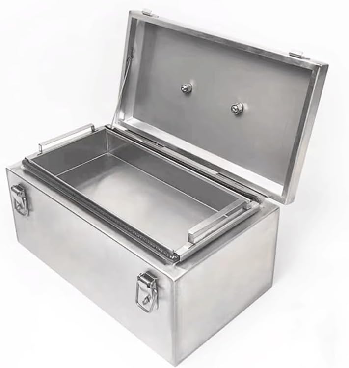 Tool Box Stainless Steel Tool Box Household Multi-Functional Repair Tool Box Hardware Storage Box Thickened Travel Box Outdoor Portable First Aid Box Tool Storage